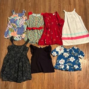 Assorted Size 5 Dresses, Rompers and T-Shirts